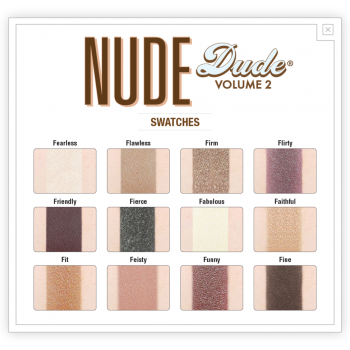 پالت سایه 12 رنگ دبالم مدل Nude Dude