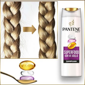 شامپو تقویت کننده مو SuperFood پنتن حجم 500 میل