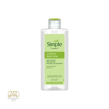 تونر سیمپل مدل Soothing Facial Toner Kind to Skin حجم 200 میل
