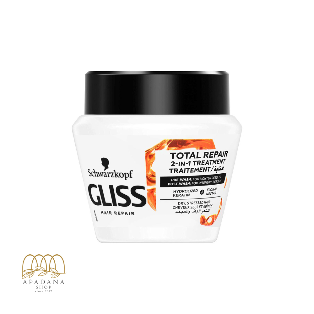 ماسک-ترمیم-کننده-کامل-مو-گلیس-شوارتسکف-مدل-Total-Repair-حجم-300-(1)میل ماسک ترمیم کننده کامل مو گلیس شوارتسکف مدل Total Repair حجم 300 میل