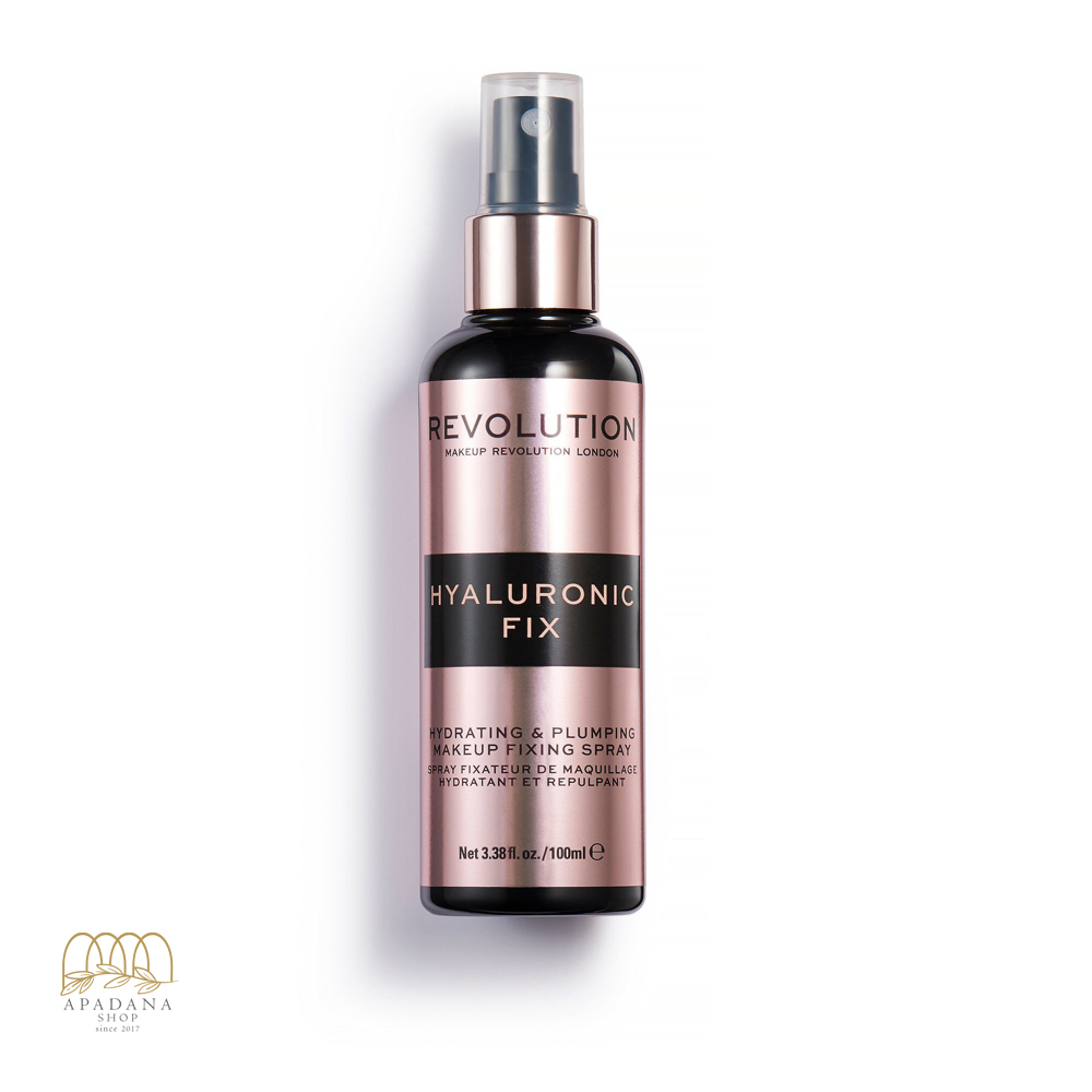 اسپری-آبرسان-و-تثبیت-کننده-آرایش-رولوشن-مدل-هیالورونیک-فیکس-Hyaluronic-Fix-حجم-100-میل اسپری آبرسان و تثبیت کننده آرایش رولوشن مدل هیالورونیک فیکس Hyaluronic Fix حجم 100 میل