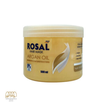 ماسک موی روغن آرگان براق کننده و مغذی (بدون سولفات) روزال Rosal حجم 500 میل