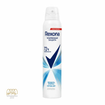 اسپری ضد تعریق زنانه رکسونا مدل Cotton Dry 72H حجم 200 میل
