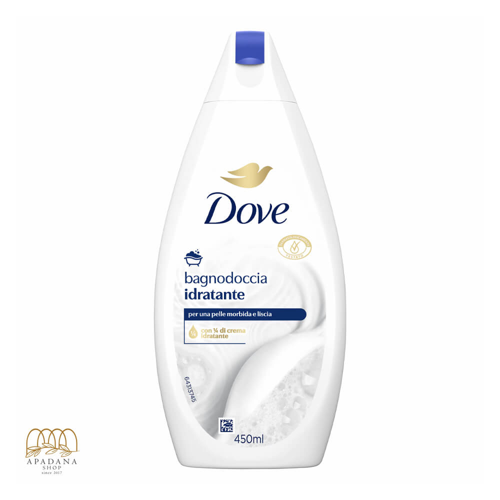 Dove-Bagnodoccia-Idratante-Body-Wash--450ml (1) شامپو بدن آبرسان داو مدل Bagnodoccia Idratante حجم 450 میل