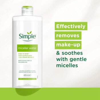 پاک کننده آرایش(میسلار واتر) سیمپل مدل Kind To Skin حجم 400 میل