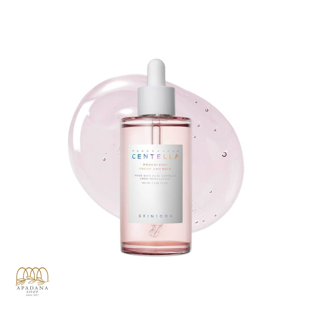 SKIN1004-Madagascar-Centella-Poremizing-Fresh-Ampoule-100ml (1) آمپول کنترل و کوچک کننده منافذ سنتلا ماداگاسکار اسکین 1004 حجم 100 میل