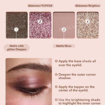 پالت سایه چشم چهار تایی شیگلم Pocket Eyeshadow مدل Fortune