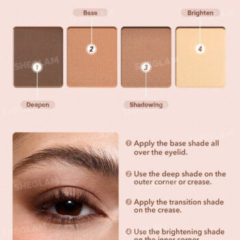 پالت سایه چشم چهار تایی شیگلم Pocket Eyeshadow مدل Serene