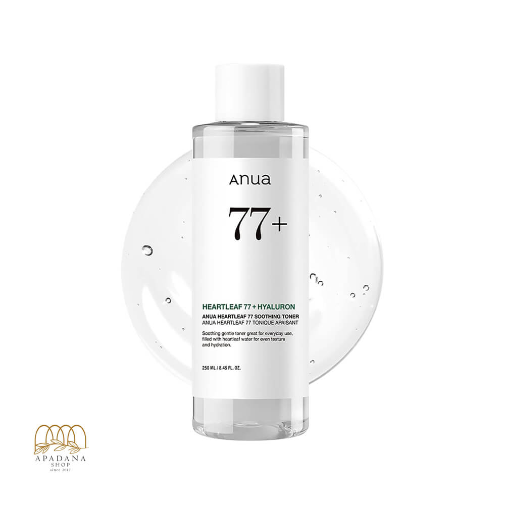 Anua-Heartleaf-77-Soothing-Toner-250ml (1) تونر تسکین دهنده و آبرسان آنوا Heartleaf حجم 250 میل
