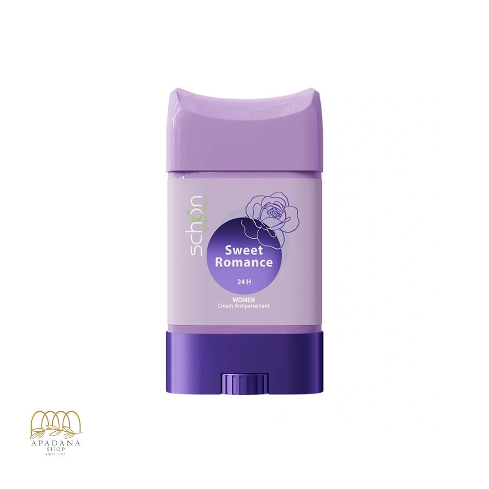Schon-women-cream-deodorant-Sweet-Romance-75ml (1) دئودورانت کرمی زنانه سوییت رومنس شون حجم 75 میل