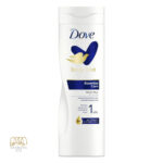 لوسیون بدن داو Dove آبرسان قوی و نرم‌کننده پوست بدن مناسب انواع پوست حجم ۴۰۰ میل