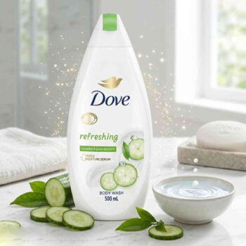 شامپو بدن عصاره خیار و چای سبز Refreshing داو حجم 500 میل
