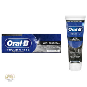 خمیر دندان زغالی اورال بی Oral-B Pro 3D White With Charcoal سفید کننده ۷۵ میل