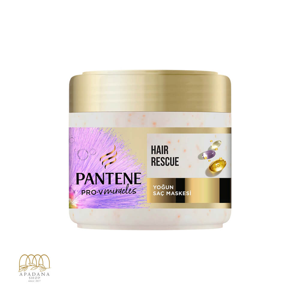 Pantene-Pro-V-Intense-Hair-Rescue-Biotin-Hair-Mask-300Ml (1) ماسک مو ترمیم کننده پروتئین و بیوتین پنتن Hair Rescue حجم 300 میل