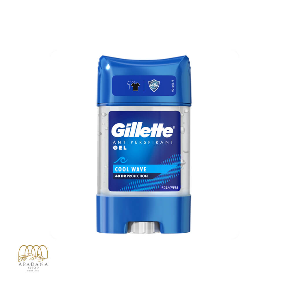 Gillette-stick-gel-deodorant-Cool-wave-70-ml استیک ژله ای ضد تعریق مردانه ژیلت Gillette مدل Cool wave حجم 70 میل