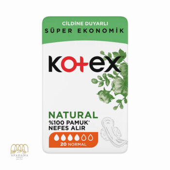 نوار بهداشتی گیاهی نچرال کوتکس Kotex سایز متوسط normal بسته 20 عددی